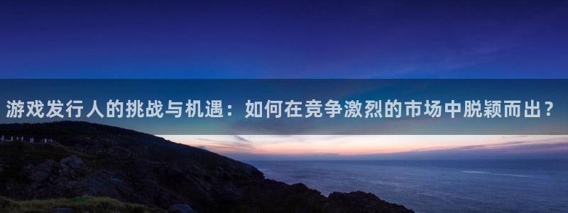 四川db电竞科技有限公司招聘：游戏发行人的挑战与机遇：如何在竞争激烈的市场中脱颖而出？